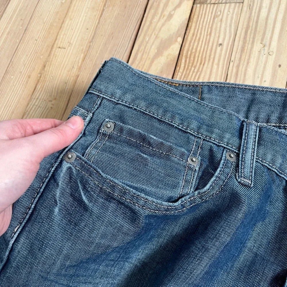 Levis 514 Straight Fit Mens Jeans 32x34 Medium Blue Wash Denim‎ casual comfort